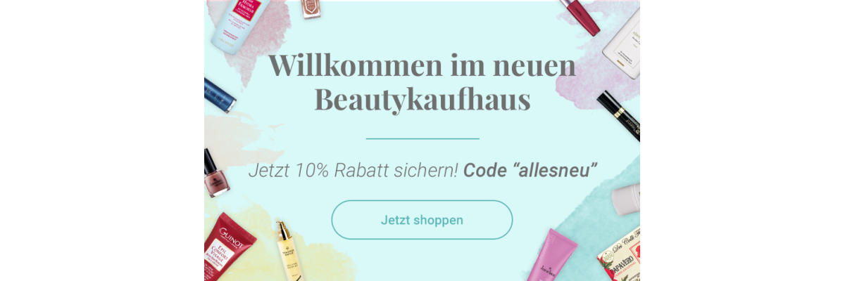 Wir haben uns für Sie aufgehübscht. - Beautykaufhaus Relaunch