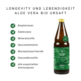 PHARMOS NATUR Aloe Vera Bio-Ursaft Kurpackung 3x750ml