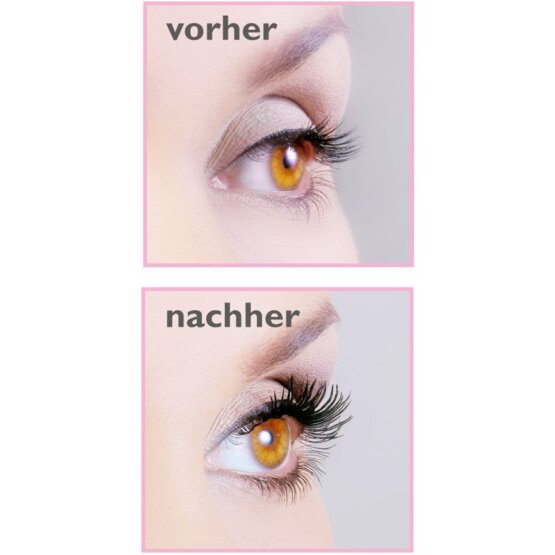 Wimpern in der Flasche