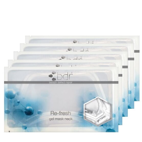 bdr Re-fresh Gelmaske Neck 5 Stück