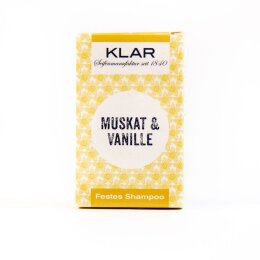KLAR festes Shampoo Muskat & Vanille