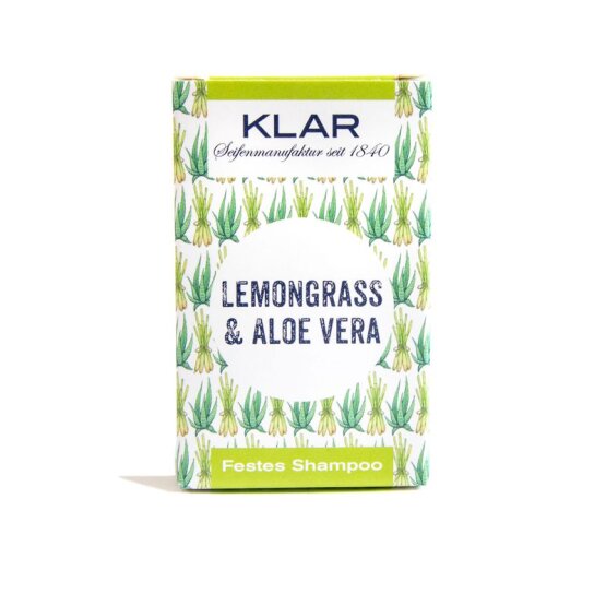 KLAR festes Shampoo Lemongras & Aloe