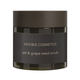 Vinoble Cosmetics salt & grape seed scrub