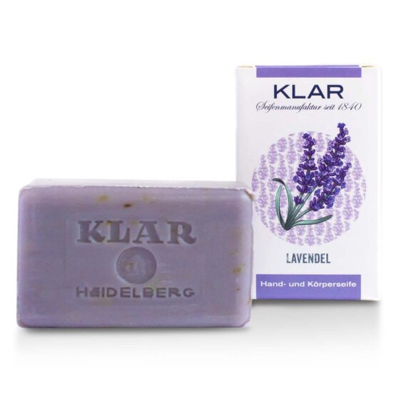 Beautykaufhaus - Kosmetikonlineshop - Klar Lavendelseife - palmoelfrei - offen