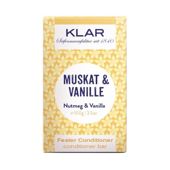 KLAR fester Conditioner Muskat & Vanille