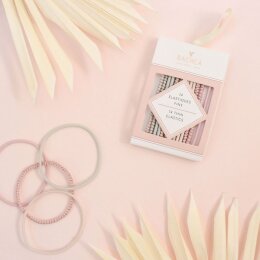 BACHCA Thin elastics x14 pastel-colored and lurex - Ysé