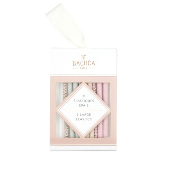 BACHCA Large elastics x9 pastel-colored and lurex - Nora