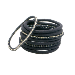 BACHCA Large elastics x9 black and lurex - Nora