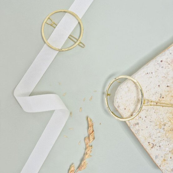 BACHCA Round metal barrette - Emma