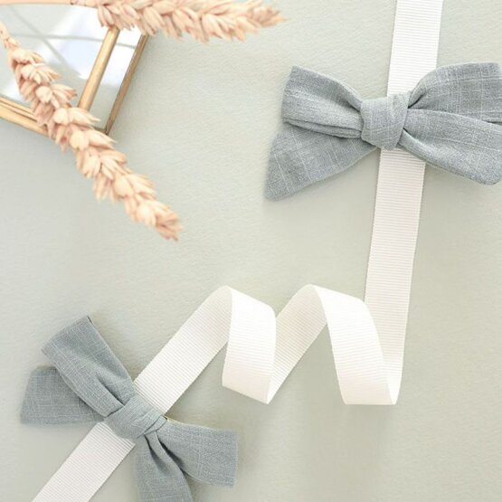 BACHCA Clip with green fabric bow - Alice