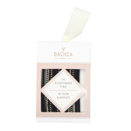 BACHCA Thin elastics x14 black and lurex - Ysé