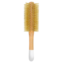 BACHCA Round Wooden Hair Brush - 100% boar bristles