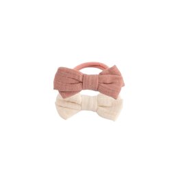 BACHCA Set of 2 cotton gauze knot elastic bows