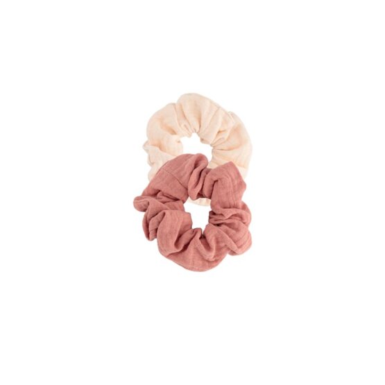 BACHCA Set of 2 cotton gauze scrunchies