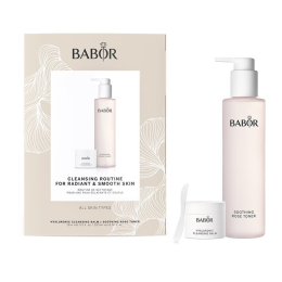 BABOR Hyaluronic Cleansing Balm & Soothing Rose Toner Set