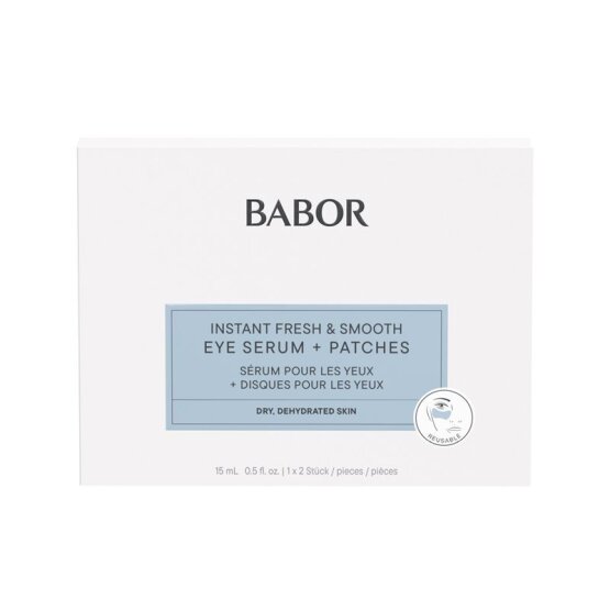 BABOR Instant Fresh & Smooth Eye Serum + Patches