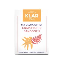 KLAR feste Körperbutter Grapefruit