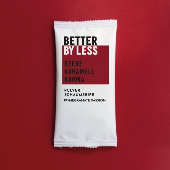 BETTER BY LESS Sachet Pulverschaumseife Pomegranate Passion
