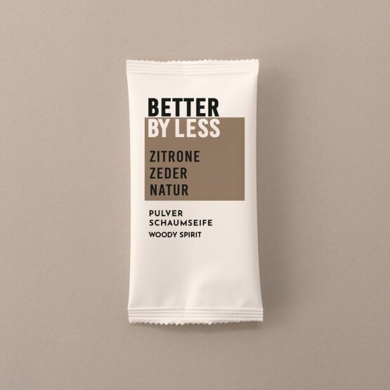 BETTER BY LESS Sachet Pulverschaumseife Woody Spirit