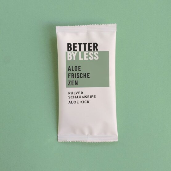 BETTER BY LESS Sachet Pulverschaumseife Aloe Kick