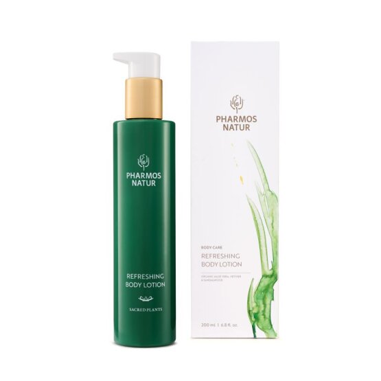 PHARMOS NATUR Body Lotion VETIVER & SANDALWOOD REFRESHING