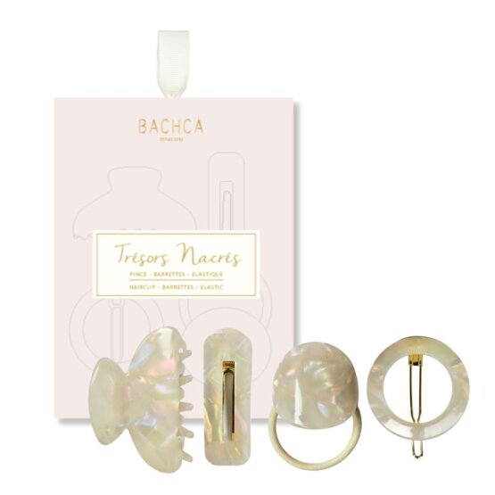 BACHCA Coffret Trésors Nacrés Clip + Barrette + round clip + elastic