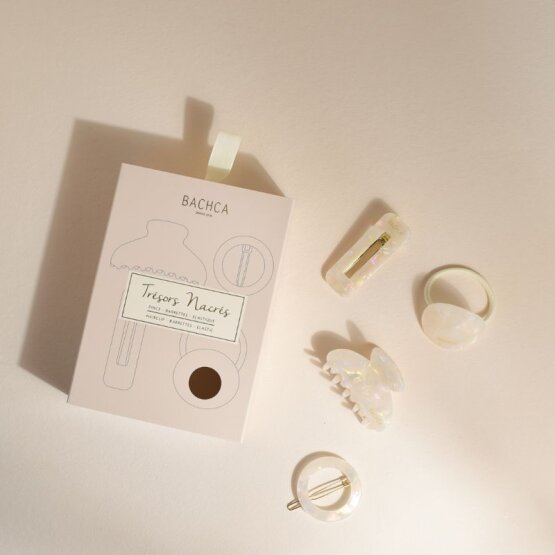 BACHCA Coffret Trésors Nacrés Clip + Barrette + round clip + elastic