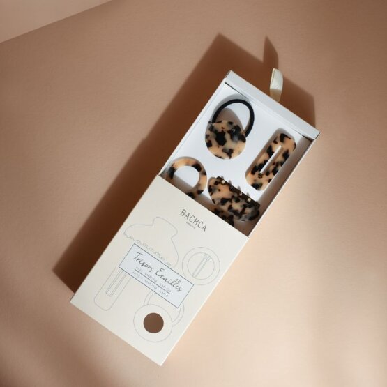 BACHCA Coffret Trésors Ecaille Clip + Barrette + round clip + elastic