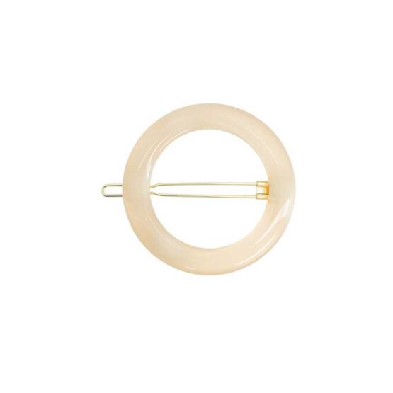 BACHCA Round hair clip ivory